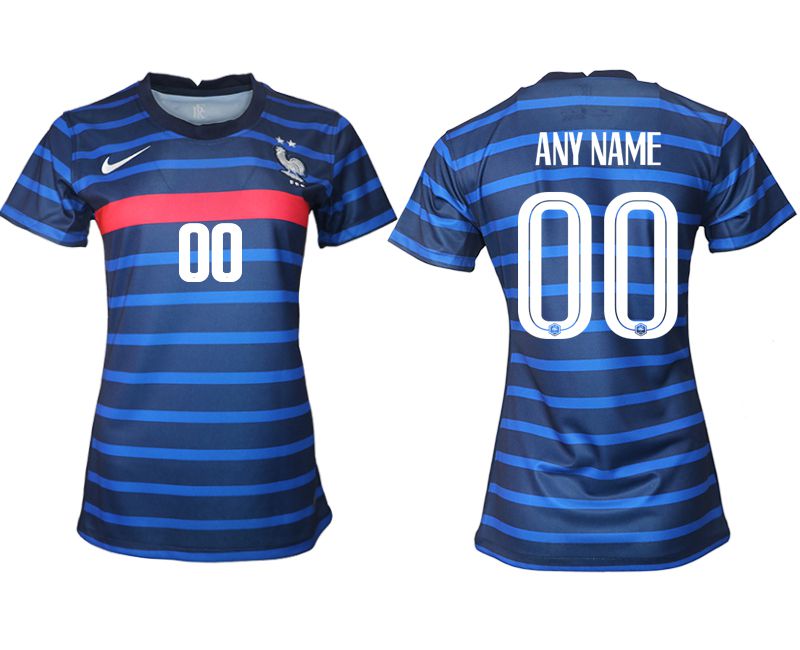 Cheap Women 2021-2022 France home aaa version blue customized Soccer Jerseys